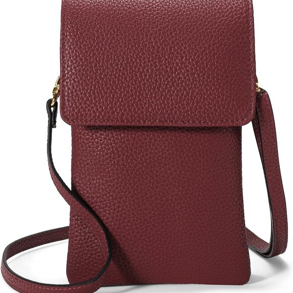 Small Crossbody Bags for Women Leather Cell Phone Purse Bag Wallet with RFID Blo - Picture 1 of 8